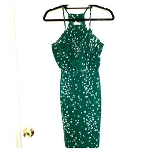 Kelly green sundress with white bird 🐦 print
